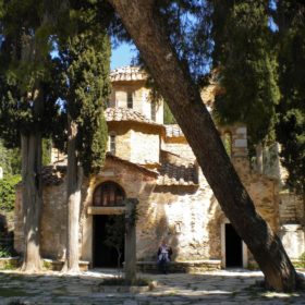 Kessariani monastery Athens kids tour