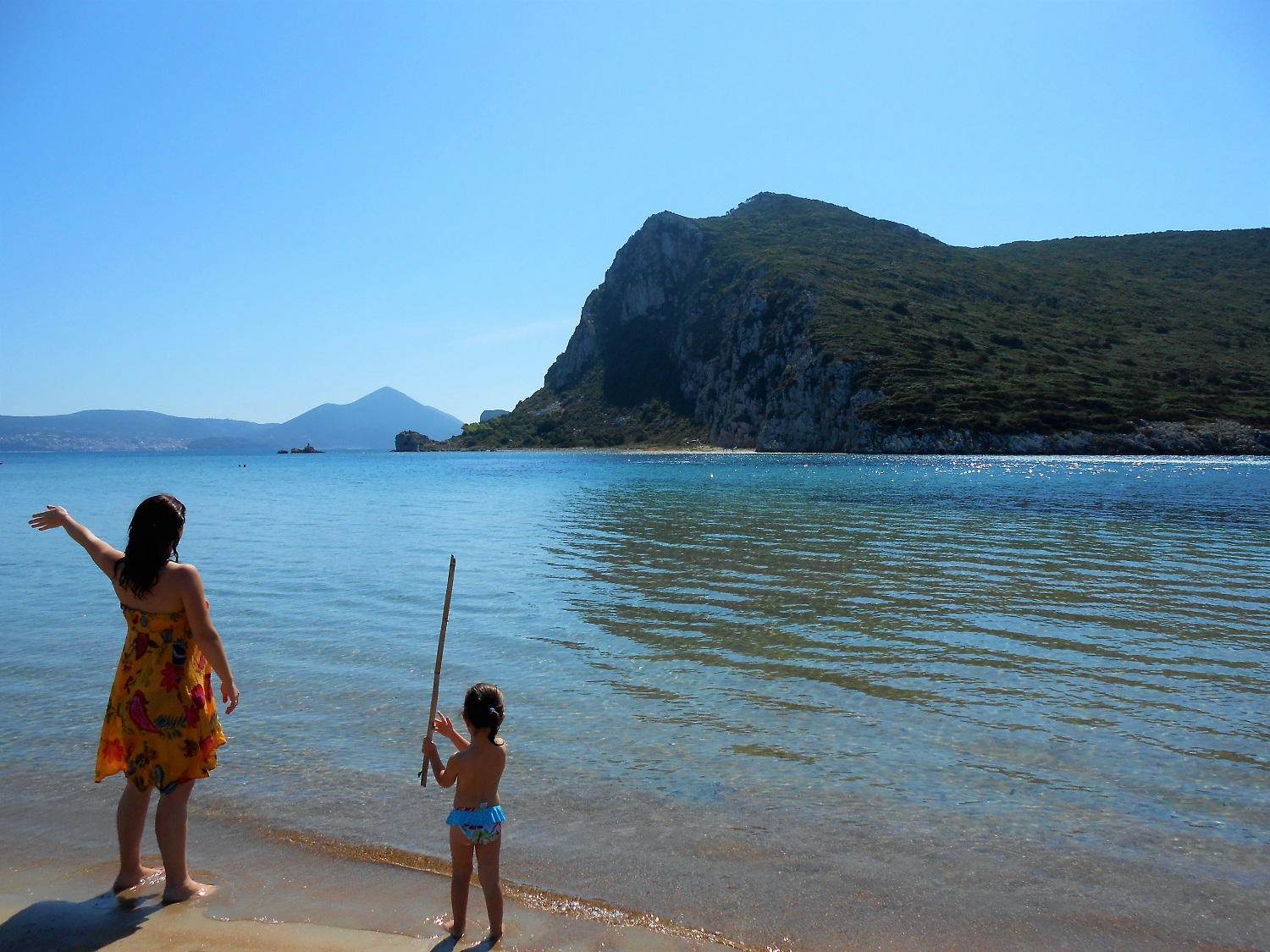 Greece kids family vacation beach