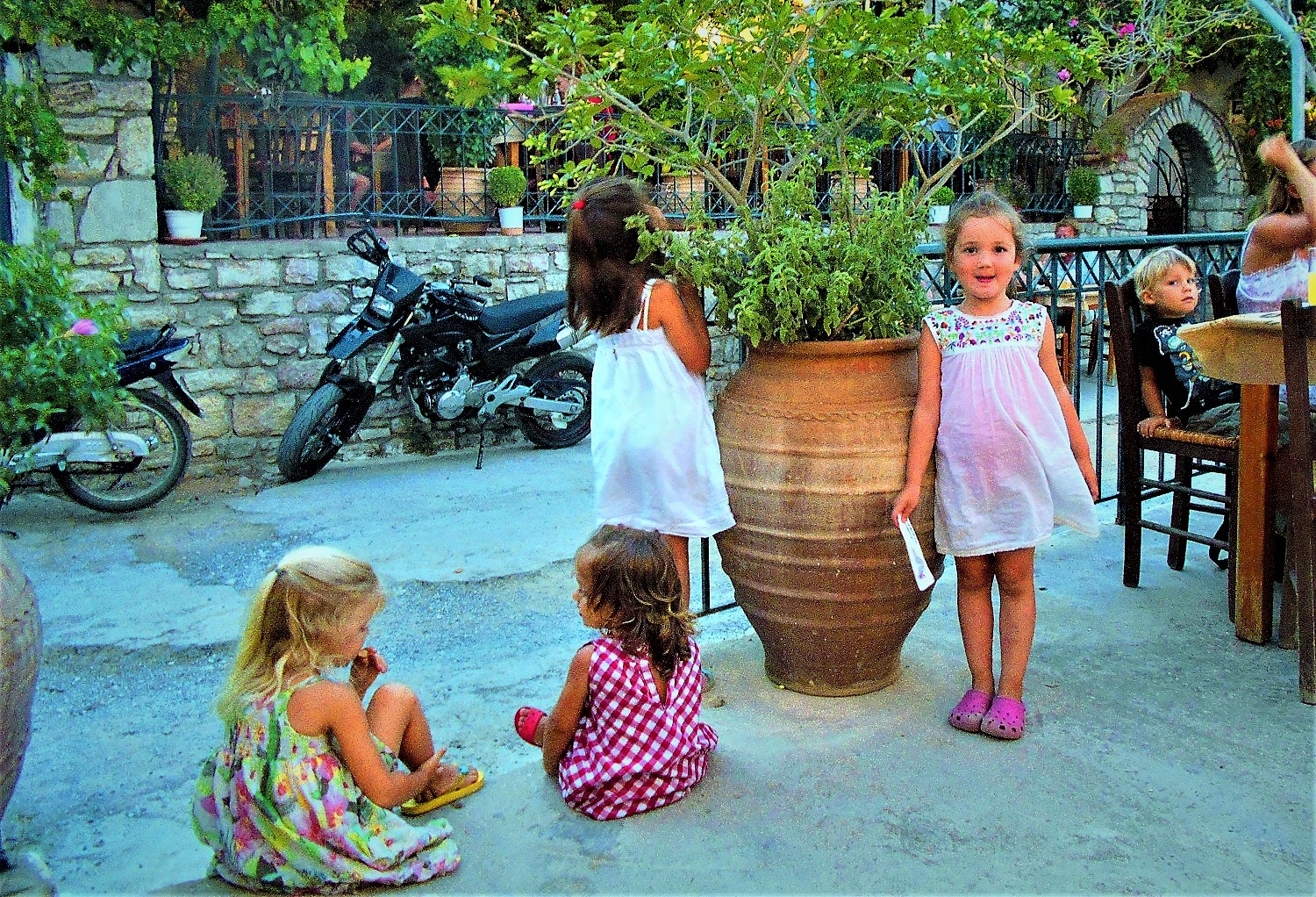 kids Greece tavern