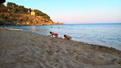 kids Greece beach koroni