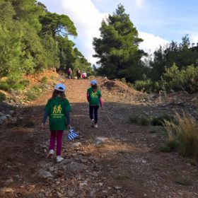 kids Greece hiking evia