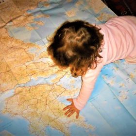 map kids travel Greece