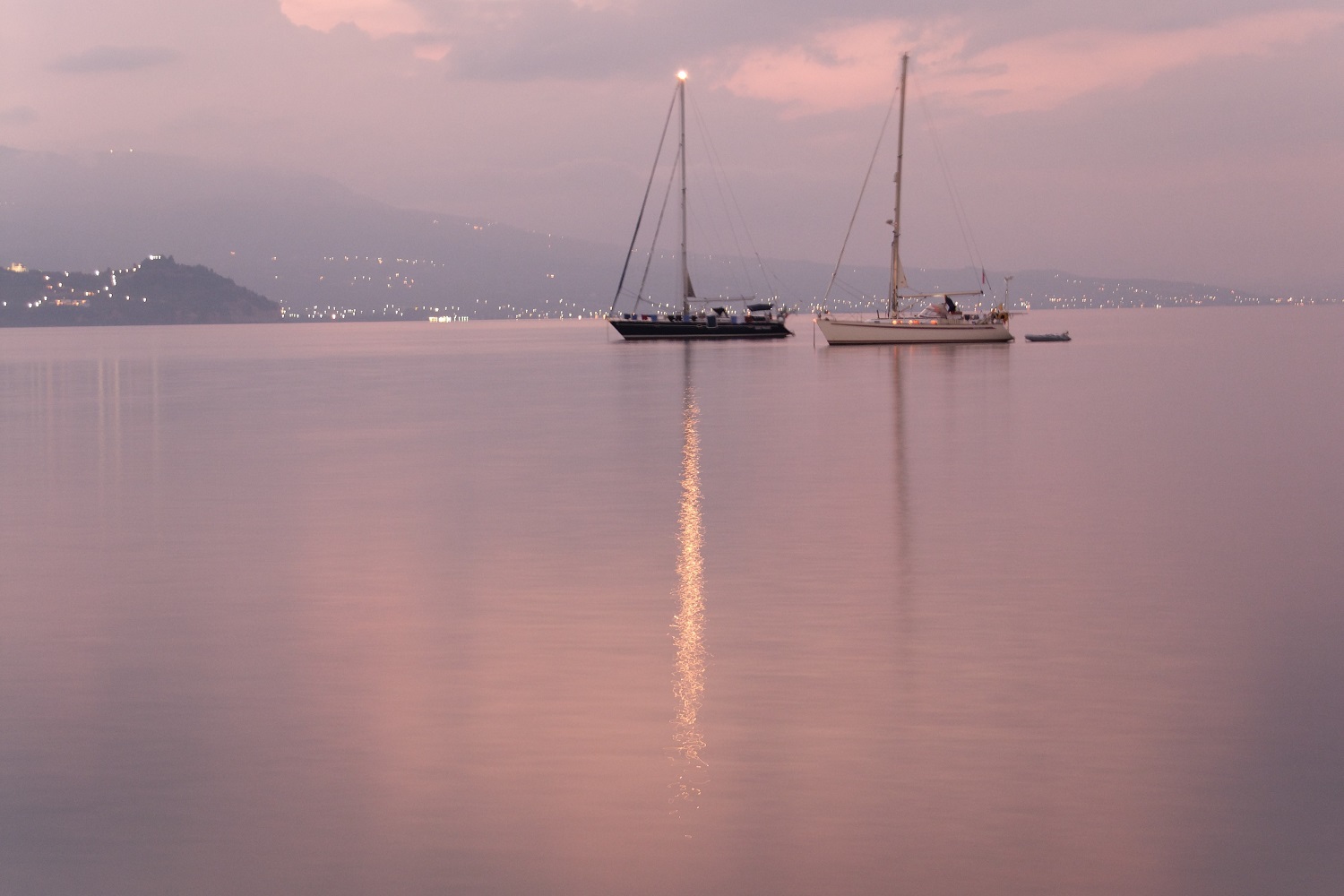 sunset koroni messinia sailing