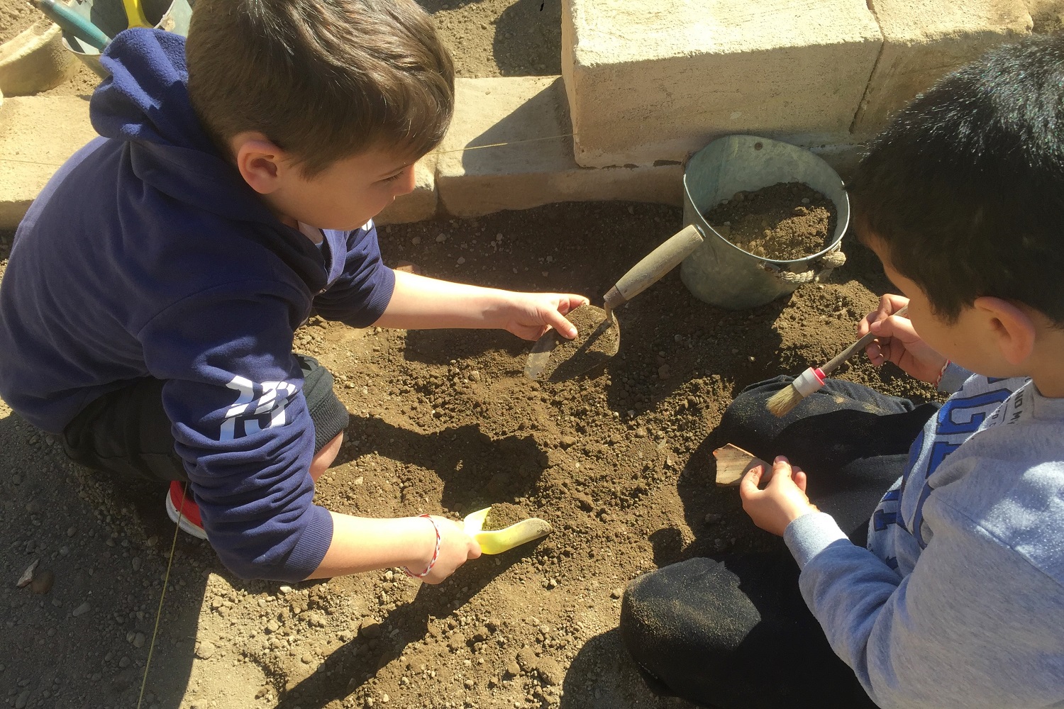educational excavation kids crete greece
