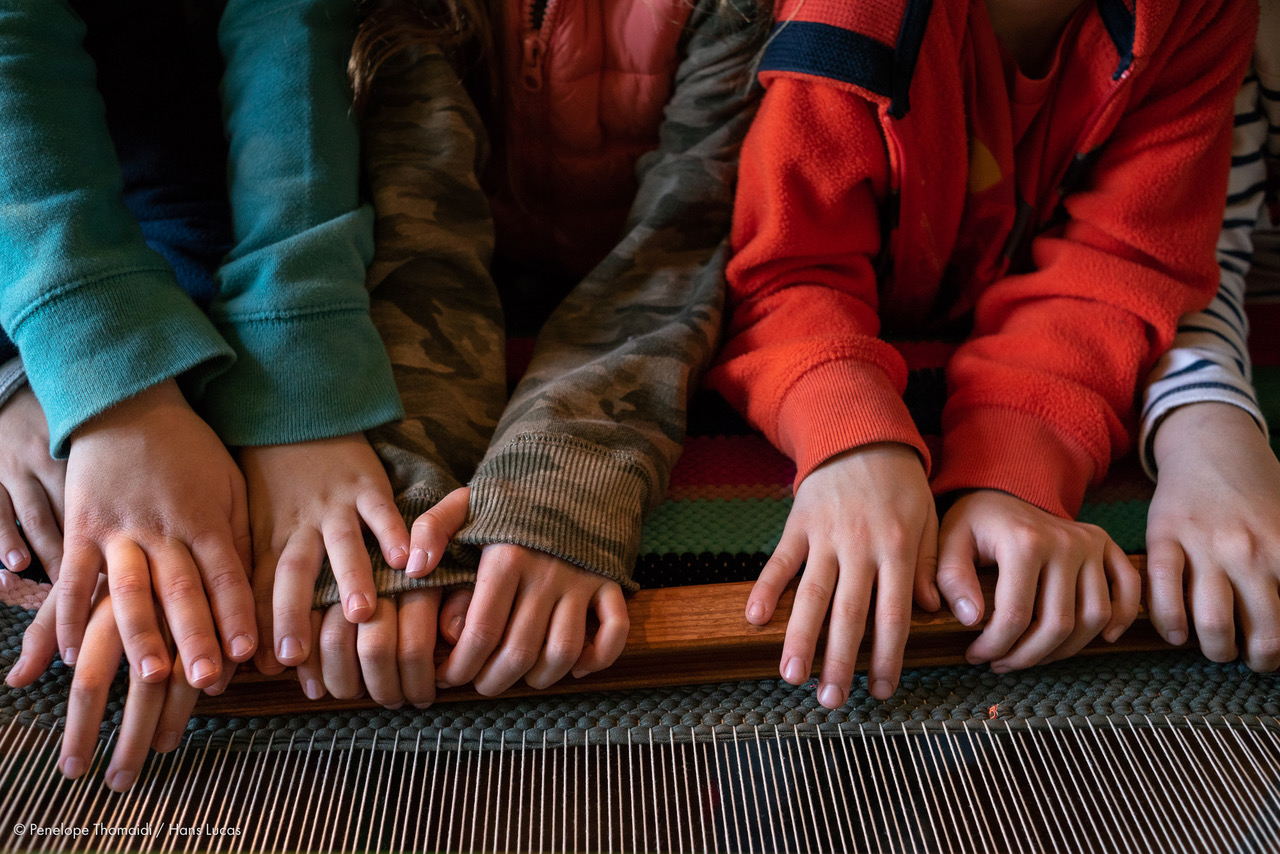 weaving traditional Greece zagori families kids