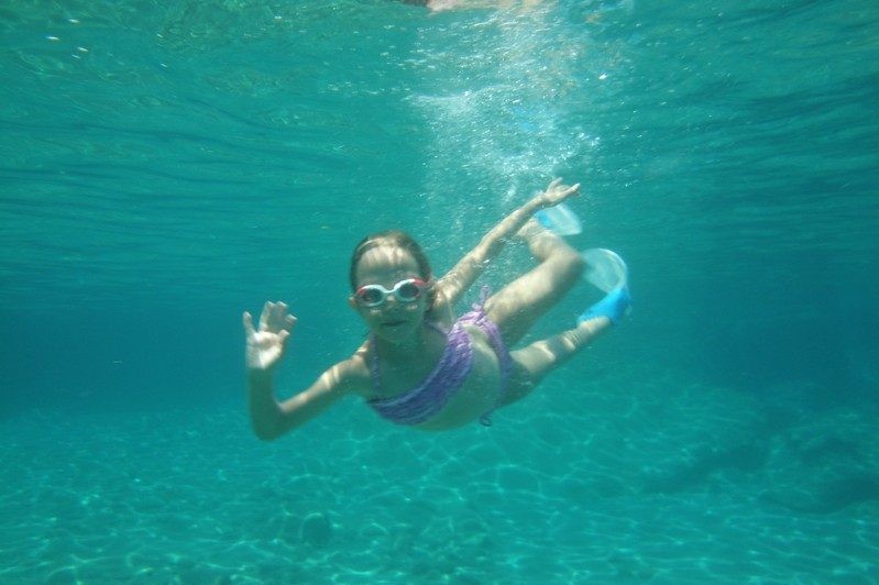 snorkeling sea cruise Cyclades kids